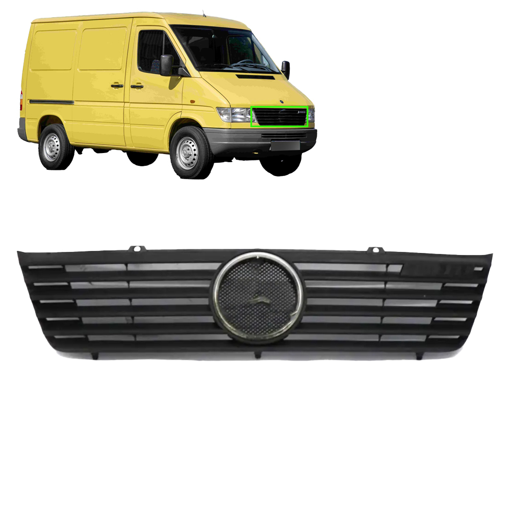Aftermarket Front Grille Compatible with OE A9018800183 for 1998-2003 Sprinter W901 W904