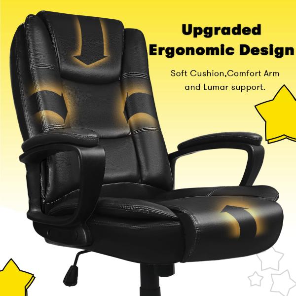 Adjustable Lumbar Support Office Chair Product Dimensions 23.82