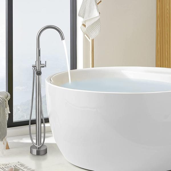 OEM ODM duschkopf freestanding bathtub faucet stainless steel water tap shower filler mixer waterfall faucet set