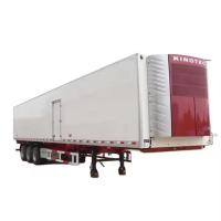 3 Axles 53ft 40ft Carrier Refrigerated Van Truck Trailers For Frozen Food Transport