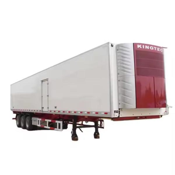 CIMC Van Refrigerated Cost 3 Axle Deck Fridge Prime Cargo Reefer Semi Trailer Refrigerated Semi Trailer Refrigerated Van Trailer