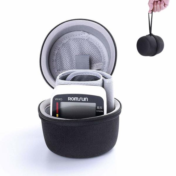 H1.8in EVA Storage Case , PU Leather Blood Pressure Monitor Bag