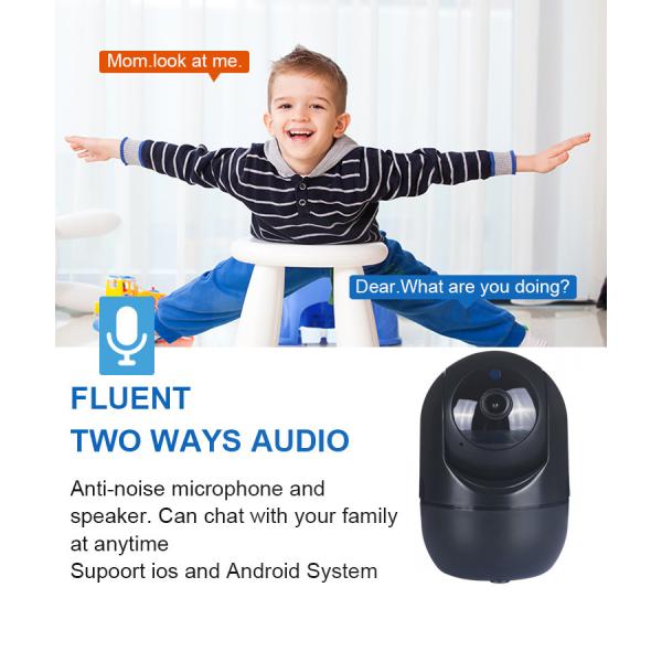 720P 1080P Indoor Home Security Cameras 360 Degree For Baby Dog Elder Nanny