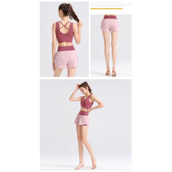 Выполненная на заказ бюстгальтер спорт плотных пригонка сексуальный задних женщин и набор шортов