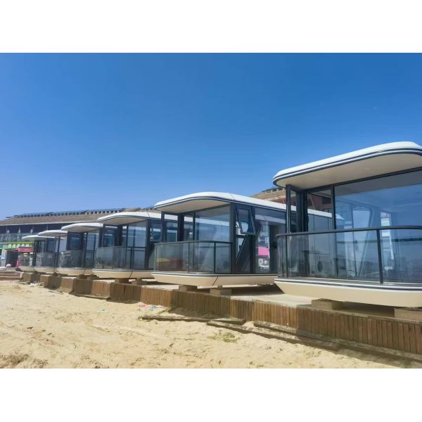 Prefabricated  Capsule Tiny House Modern Container Capsule Mobile Home