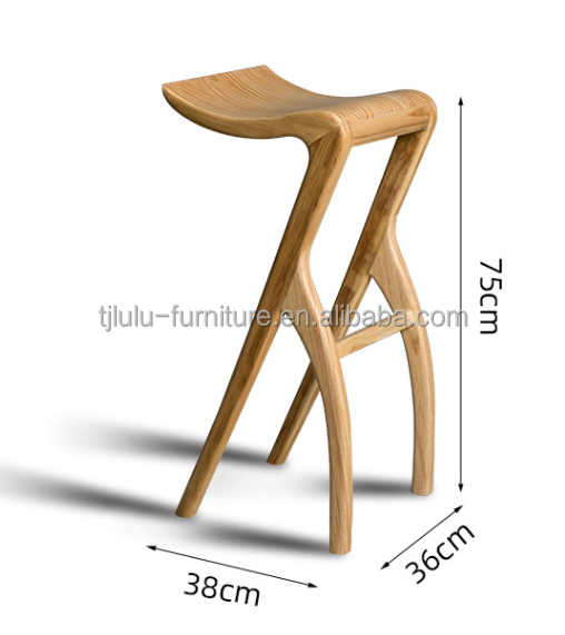 High Chair Counter Bar Stools Bar Chair Solid Wood Stool  L-59