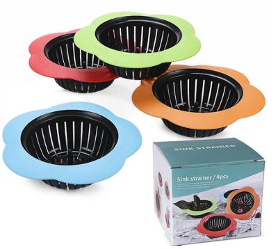 Flower Shape Plastic Bathroom Floor Drain Home Bathroom Accessories