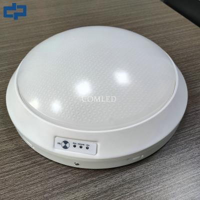 Tri-colour robust LED bulkhead light Emergency led Ceiling Light CCT changeable Emergency round ceiling light IP65 waterproof robust LED light surface mount LED light fixture