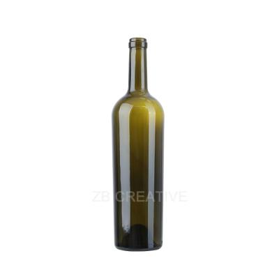 750ml Cork Top Empty Wine Glass Bottle / 755g Bordeaux Shaped Bottle 1725K-7