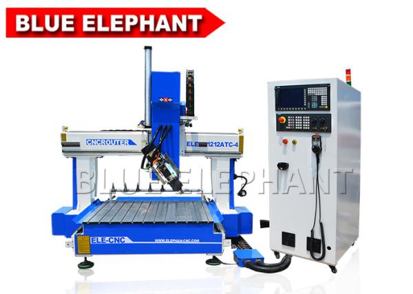 Hightech 1212 ATC CNC Mini Wood Cutter Machine High Z Travel For Industrial