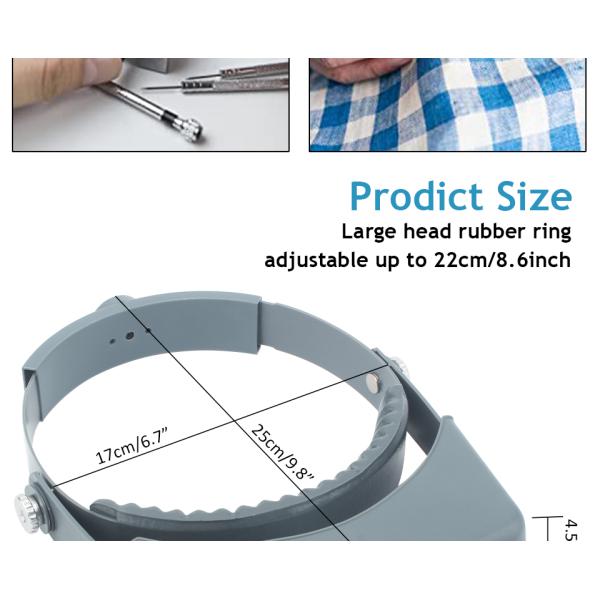 Бинокулярные стеклянные аксессуары ювелирных изделий оборудуют носить головы чтения объектива увеличителей двойной