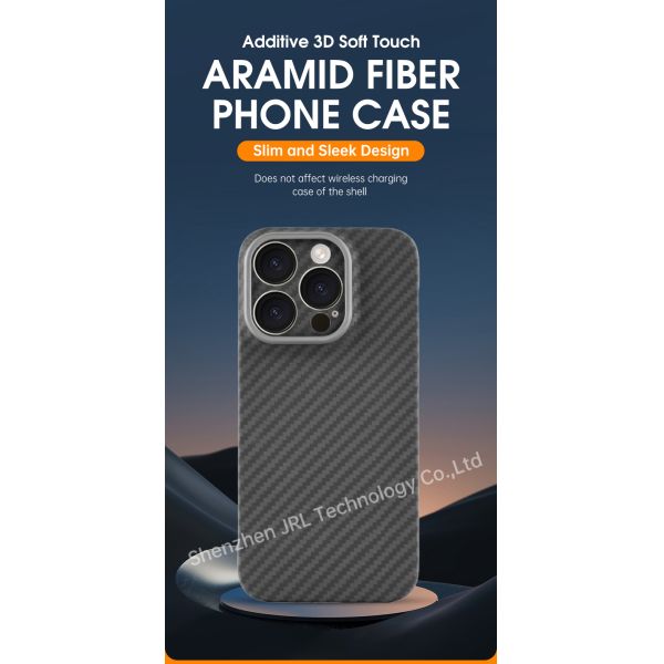 Customized Cutouts Magnetic Design Aramid Fiber Phone Case For iPhone 17 Pro Max