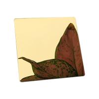 Feuille décorative de revêtement d'or d'acier inoxydable de miroir de Pvd pour l'évier de cuisine