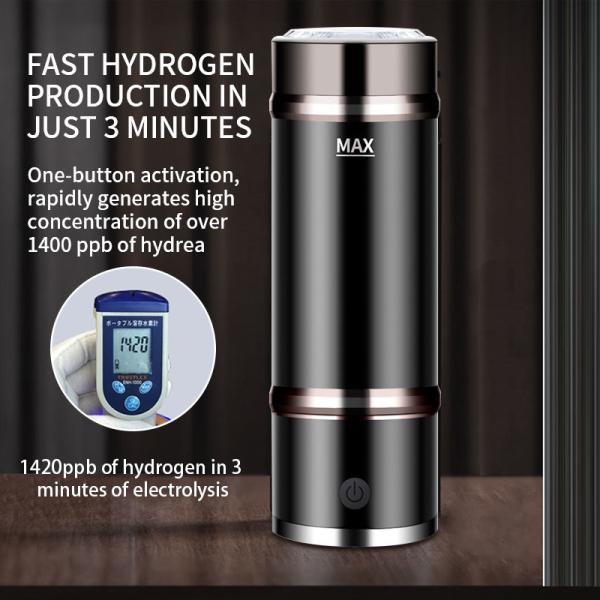 Household Travel Office Portable Alkaline Hydrogen Ionizer Hydrogen Bottle 350ml