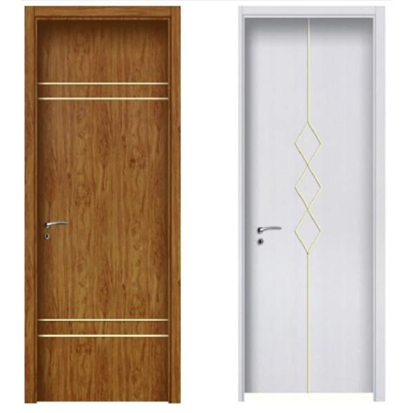 Stainless Steel Bedroom UPVC PVC Casement Door For Modern Simple Interior