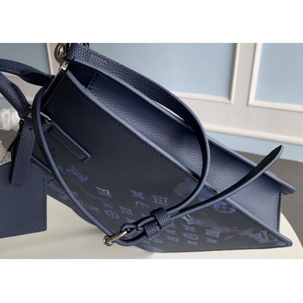 Square Women'S Genuine Leather Crossbody Bags , 18cm Blue Crossbody Handbag