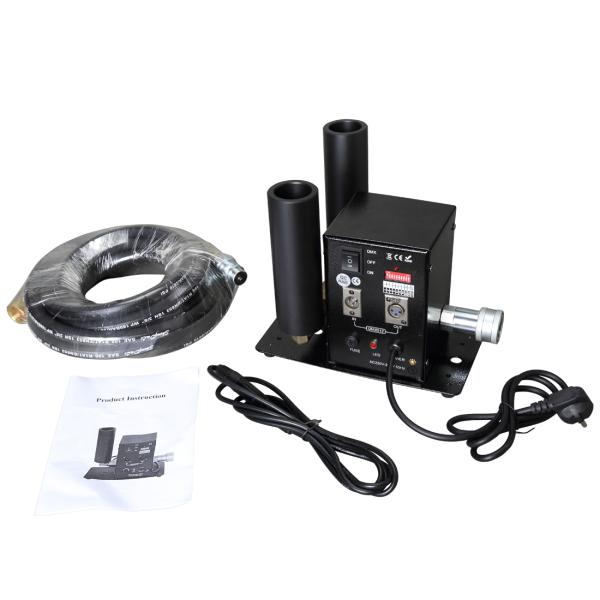 DMX 512 Double Pipe CO2 Jet Machine Dry Ice Fog Effect For Indoor And Outdoor Party