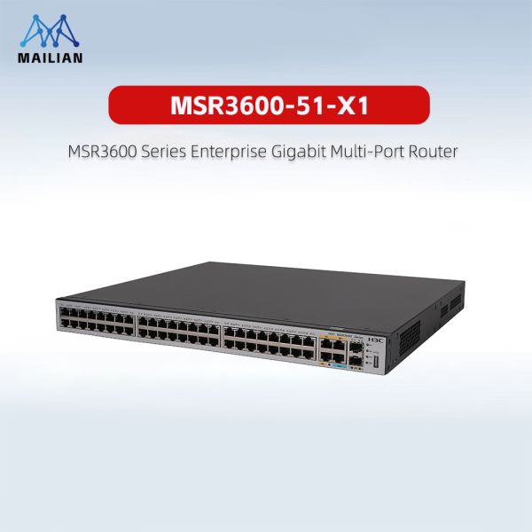 H3C MSR3600-2 Series Multi-Service Gigabit Enterprise Routers｜High-Performance Switch-Router Integrated for Branch & Aggregation Gigabit Wireless Router