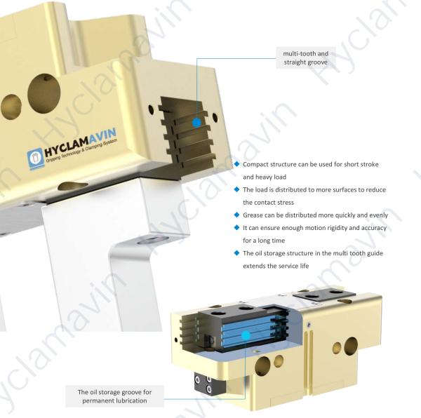 High Precision Multi-Tooth Pneumatic Gripper with Force Maintenance