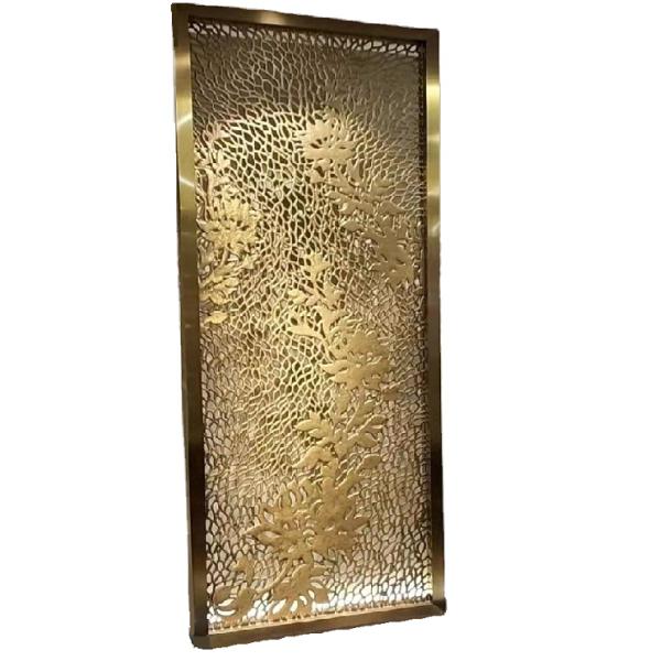 A figura de gravação com água-forte de cobre de aço inoxidável divisor de sala do painel da placa faz isolamento sonoro