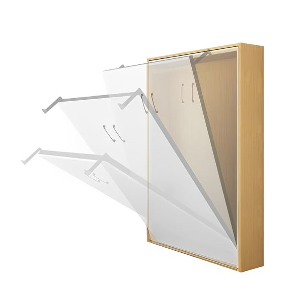 Concealed Space-saving Hardware Kit White Vertical Foldable Mechanism Murphy Wall Bed