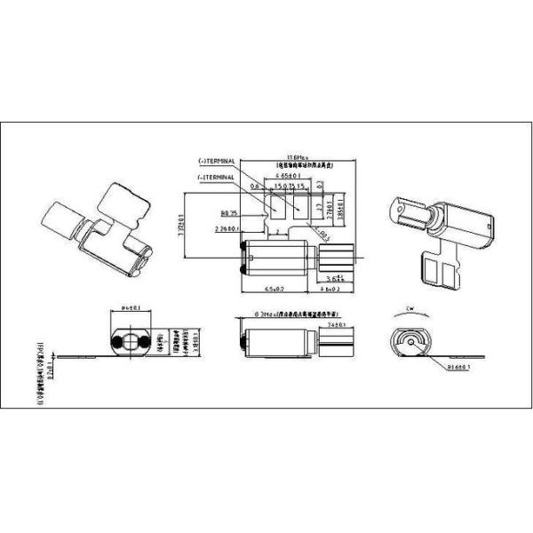 SMD Cell Phone Vibration Motor Solderable Vibration Motor For Medical Device