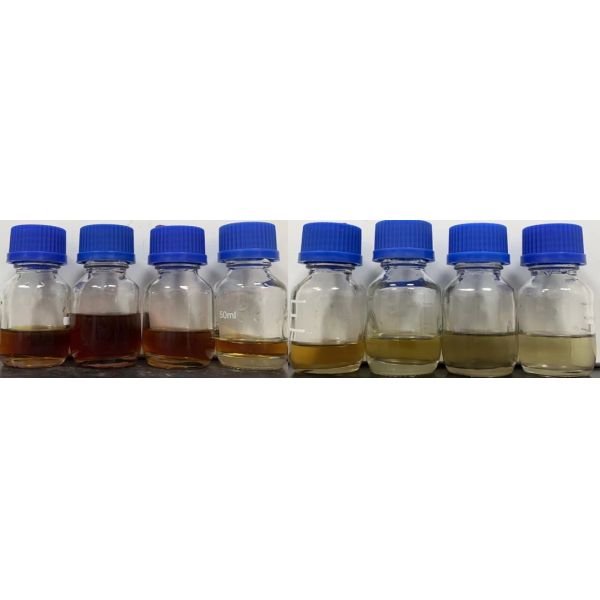 Electrochemical wastewater treatment equipment for petrochemical industries. No chemicals are required, no solid waste is generated, and the electrodes do not scale or clog.