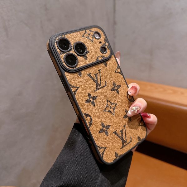 LV4 Color Fine Hole Edge Phone Case for iPhone 17 Pro Max