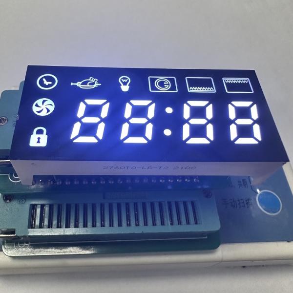 Écran LED à 7 segments blanc pur à 4 chiffres, cathode commune pour la commande du chronomètre du four