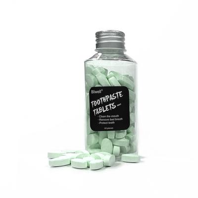 Desperdício zero da tabuleta Chewable contínua orgânica do dentífrico recarregável