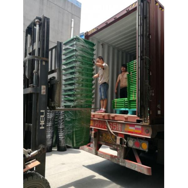 Ящики красных/зеленого цвета пластиковые хлама, ящик Вхэелие 240 литров ненужный для повторно использовать бумагу