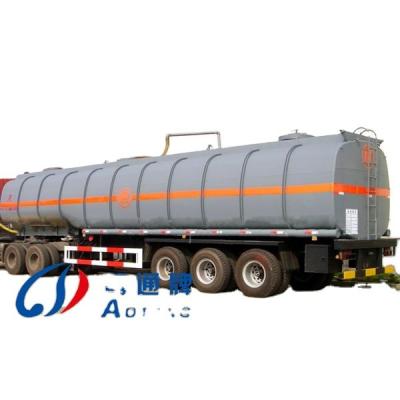 24V 7 ways electric system fuel tanker trailer for 20-60 cubic meter heating system