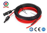 10m câble rouge noir de l'extension 4mm2 avec le mâle et le harnais solaire femelle de connecteur