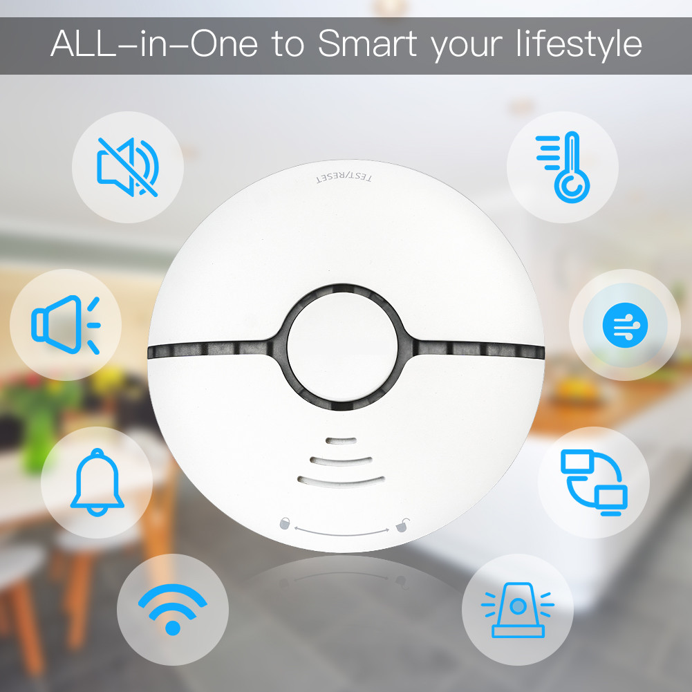 Индикатор дыма батареи 2.4Ghz Wifi Wifi
