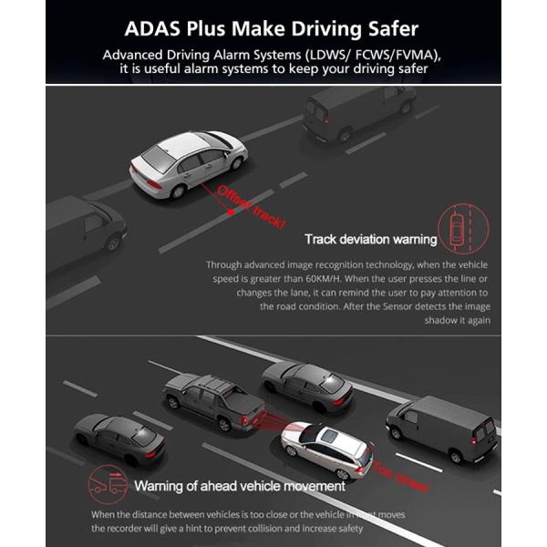 1280x400 зеркало DVR камеры черточки автомобиля андроида 8,1 ADAS