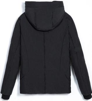 Windproof Heavy Down Jacket Men's , Hooded Mens Light Down Coat Mid Thickness