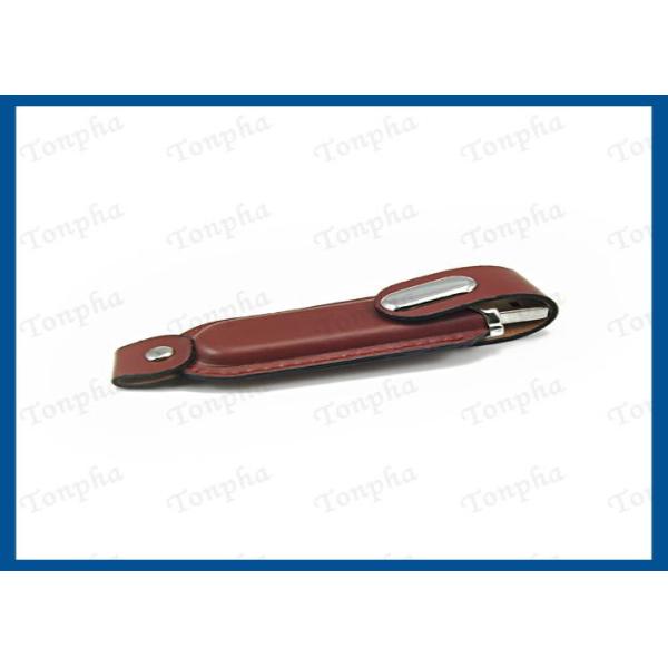 Logo Free Leather USB Flash Drive , Leather Bracelet Usb Flash Drive
