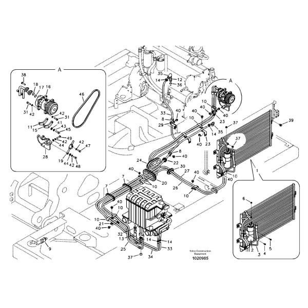 VOE14591545 14591545 Pressostat Excavatrice Pièces de Climatisation Pour EC240B EC290B