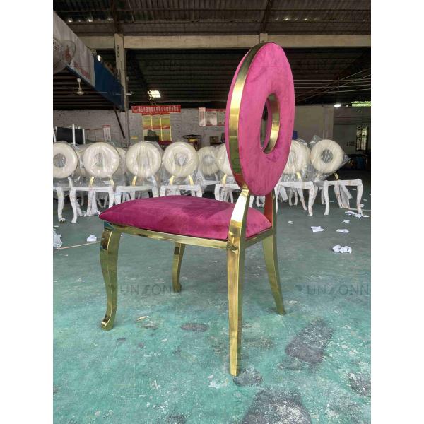 Round Back Dining Chairs Special Design Stackable Function Banquet Chairs