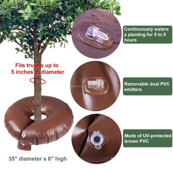 Пластмассовый 650г сад 15-галонный деревья поливный мешок для медленного высвобождения деревьев оросительное кольцо
