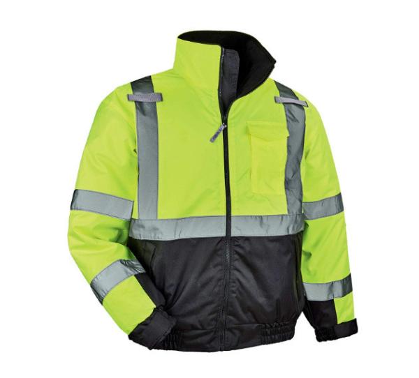 Polyester Hi Vis Insulated Jacket Outdoor Security OEM Hi Vis Safety Jacket
