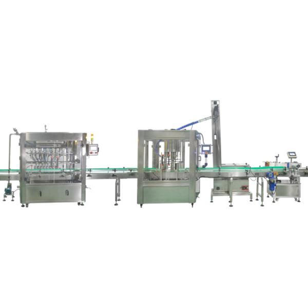 Pressão de ar 0,6-0,8Mpa Máquina de enchimento e rotulagem de óleo de cozinha com 3 cabeças