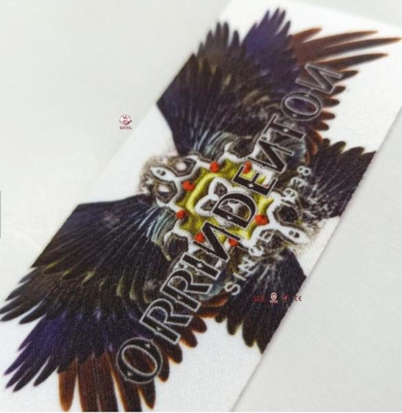 High End Custom Printed Clothing Labels Neck Collar Tags for Clothing
