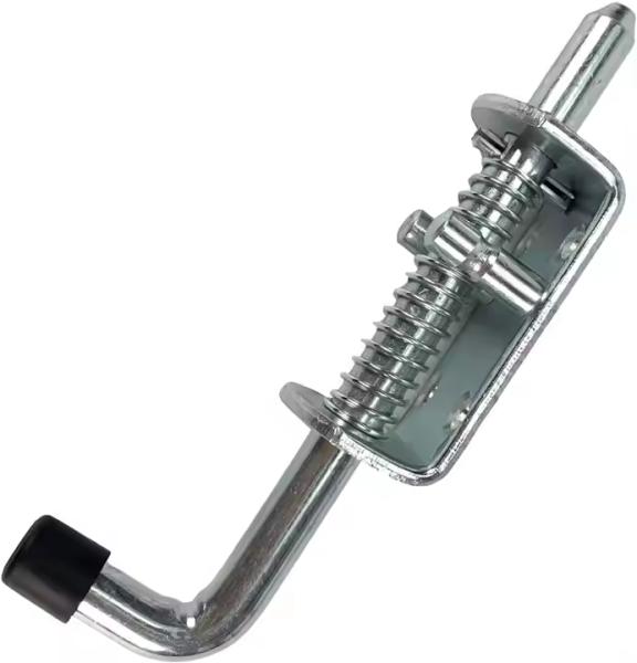 Hot Sale Galvanized Spring Loaded Latch Pin Barrel Bolt Brushed Finished Door Lock Free Sample
