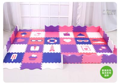 Eva Puzzle Foam Playmat Não-tóxica com trilhos Desgin novo
