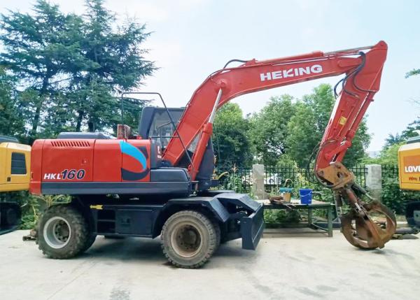 HKL160 Escavação de segunda mão Roda de aço máquina de agarrar máquina de escavação usada