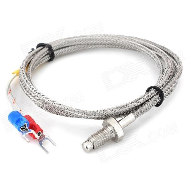 RDT de thermocouple de fil d'isolation de 1 mètre avec l'écran tressé d'acier inoxydable