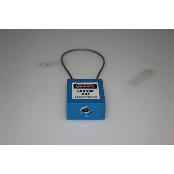 Safety Lockout Padlocks 2 Mm Stainless Steel Cable 38 Mm * 45 Mm * 20 Mm Size