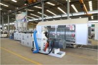 Máquina de fabricação de tubos de esgoto de esgoto de parede dupla e de parafuso único