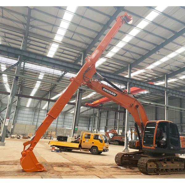 CE Approved 12 14 16 Meters Excavator Telescopic Boom With Standard Bucket